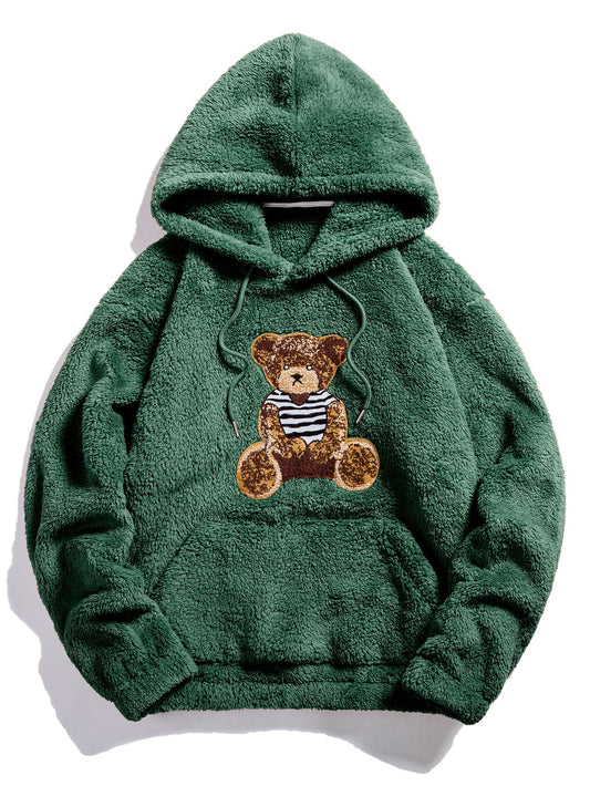 OTTAVIANO Bear Embroidered Hoodie