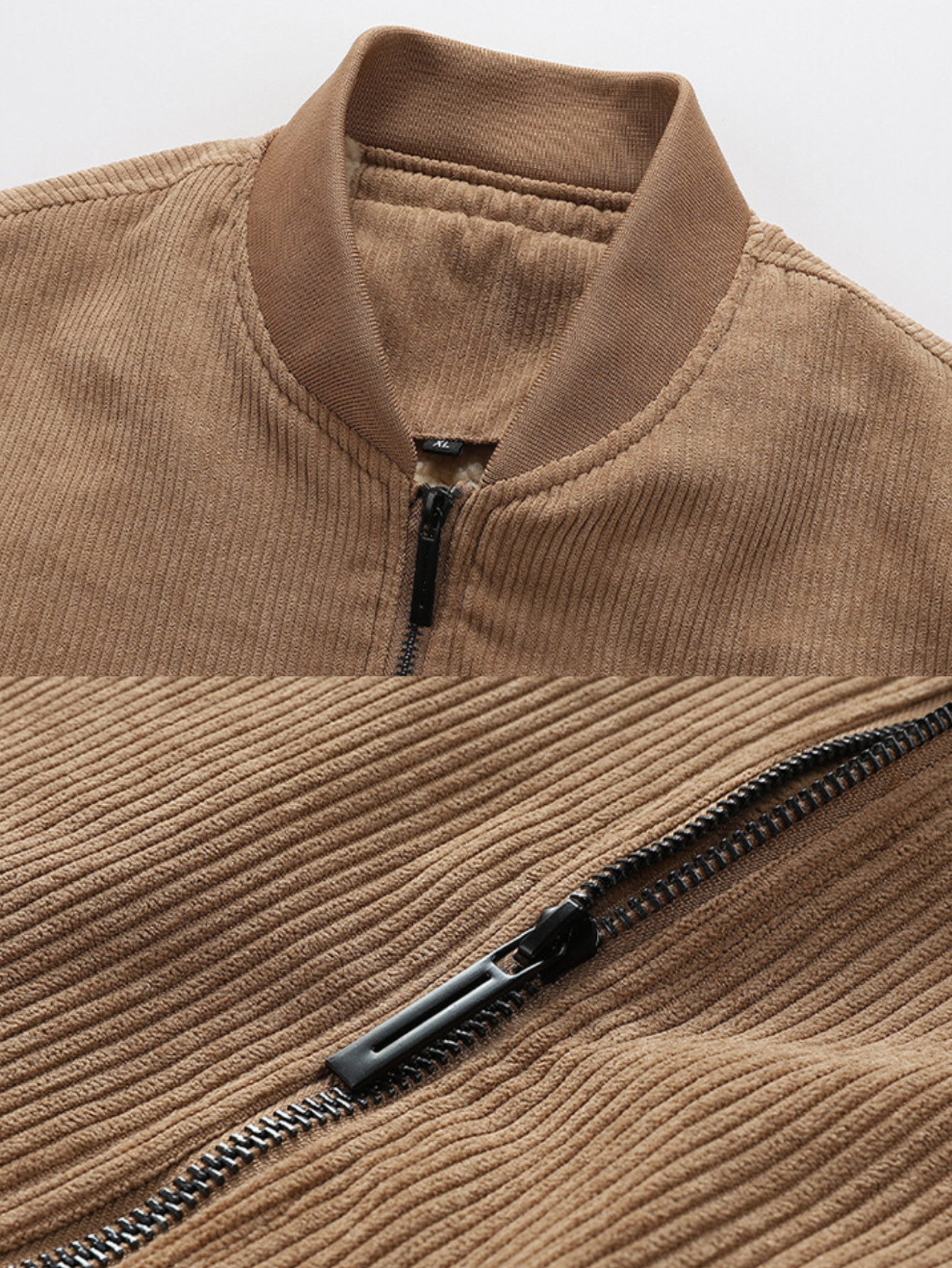 Dicker Thermomantel mit Sherpa-Futter aus Cord