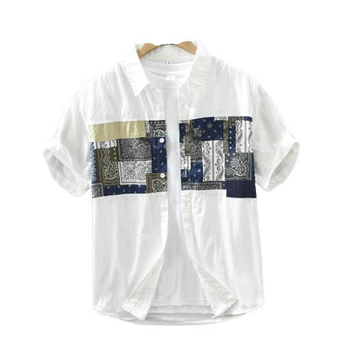 VARENO Patchwork Gömlek