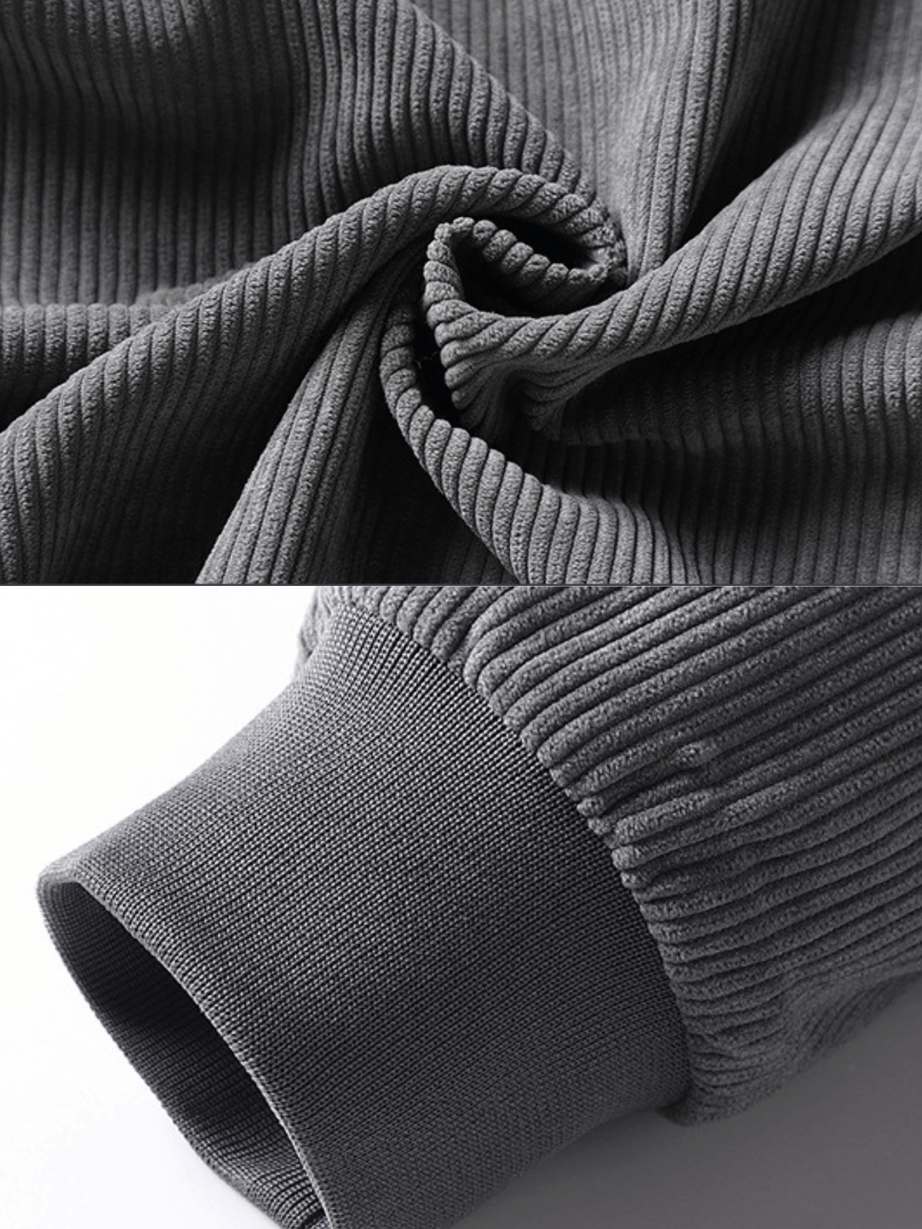 Cord-Sherpa-gefütterter dicker Thermo-Freizeitmantel