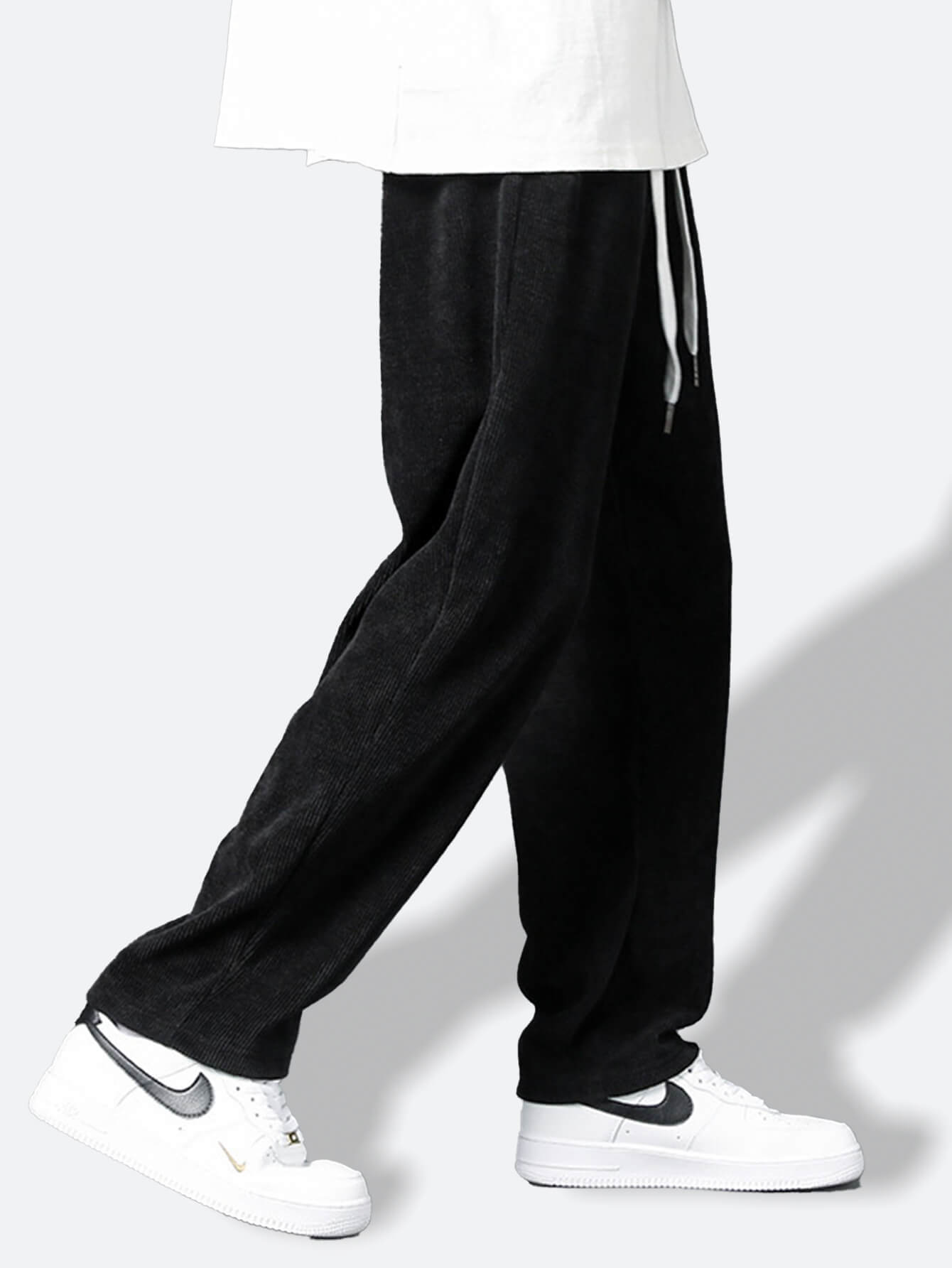 OTTAVIANO Siyah Yamalı Eşofman Altı