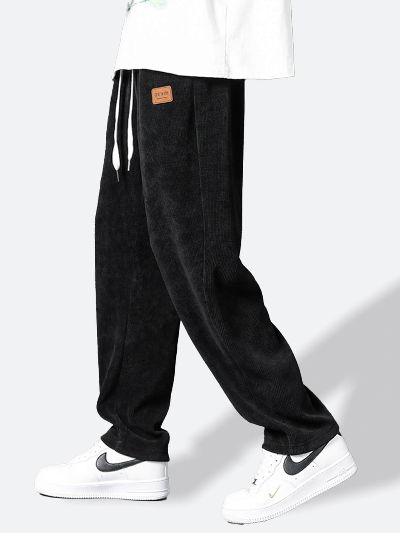 OTTAVIANO Siyah Yamalı Eşofman Altı