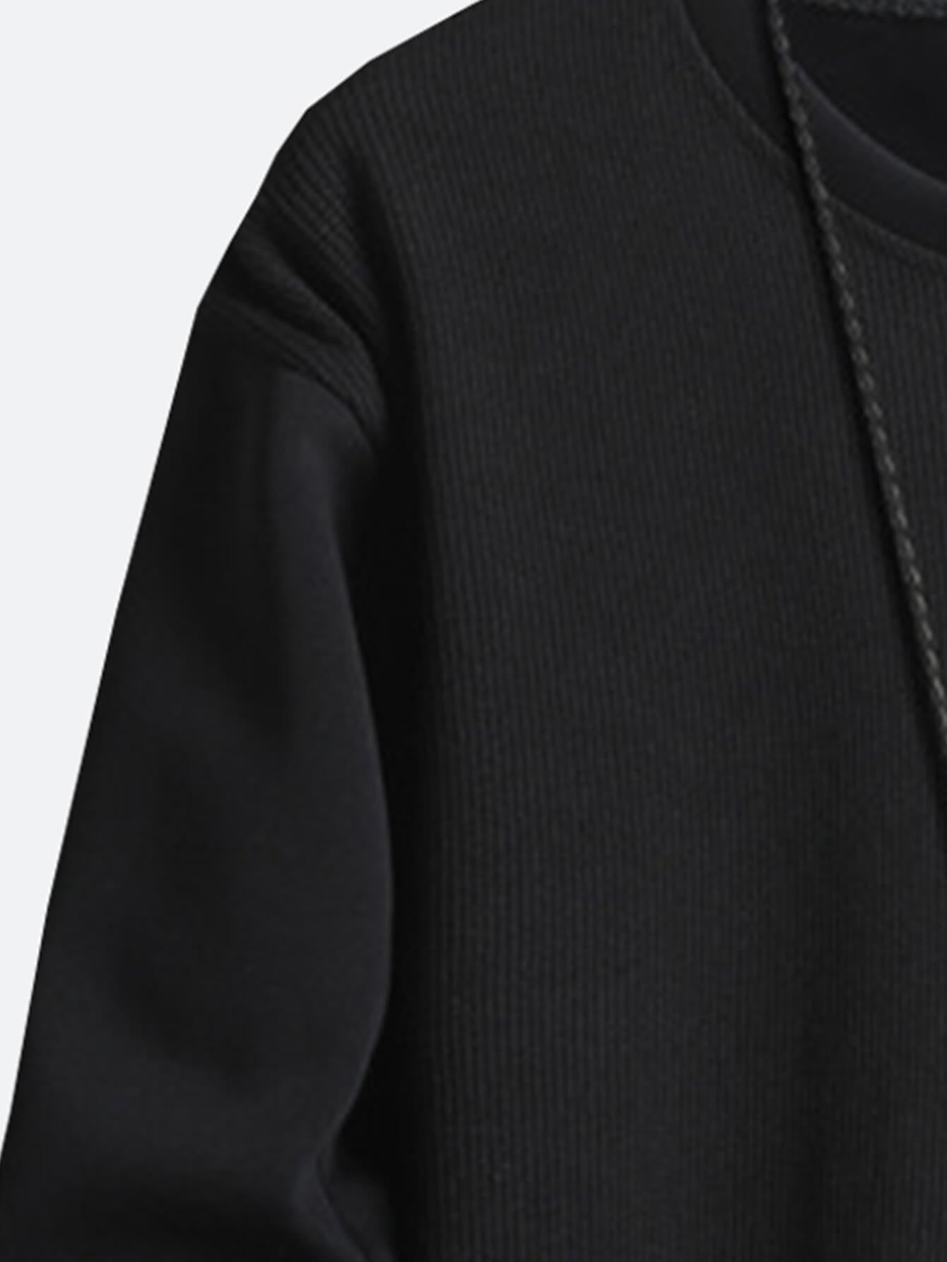 Men OTTAVIANO Neck Cotton Patchwork Sweatshirt