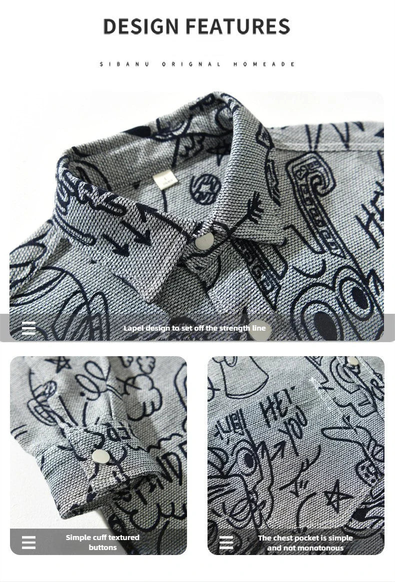 VARENO Graffiti Gömlek