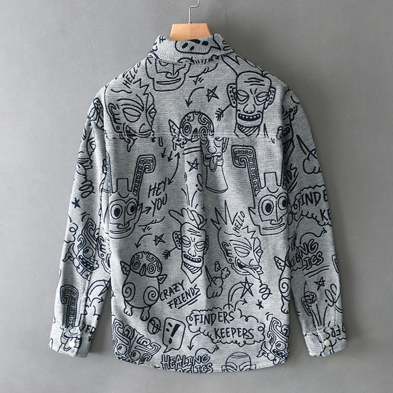 VARENO Graffiti Gömlek