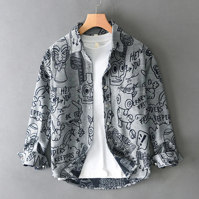 VARENO Graffiti Gömlek