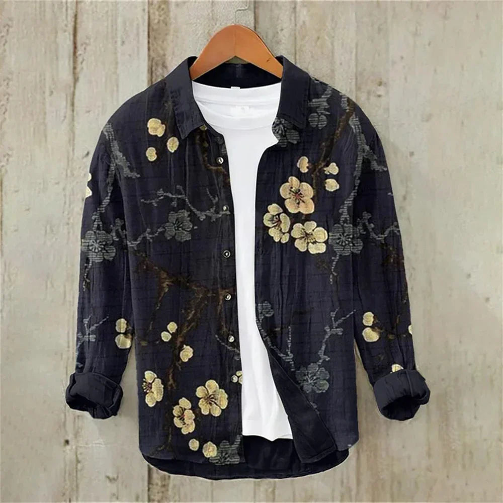 OTTAVIANO Japanese Retro Gömlek