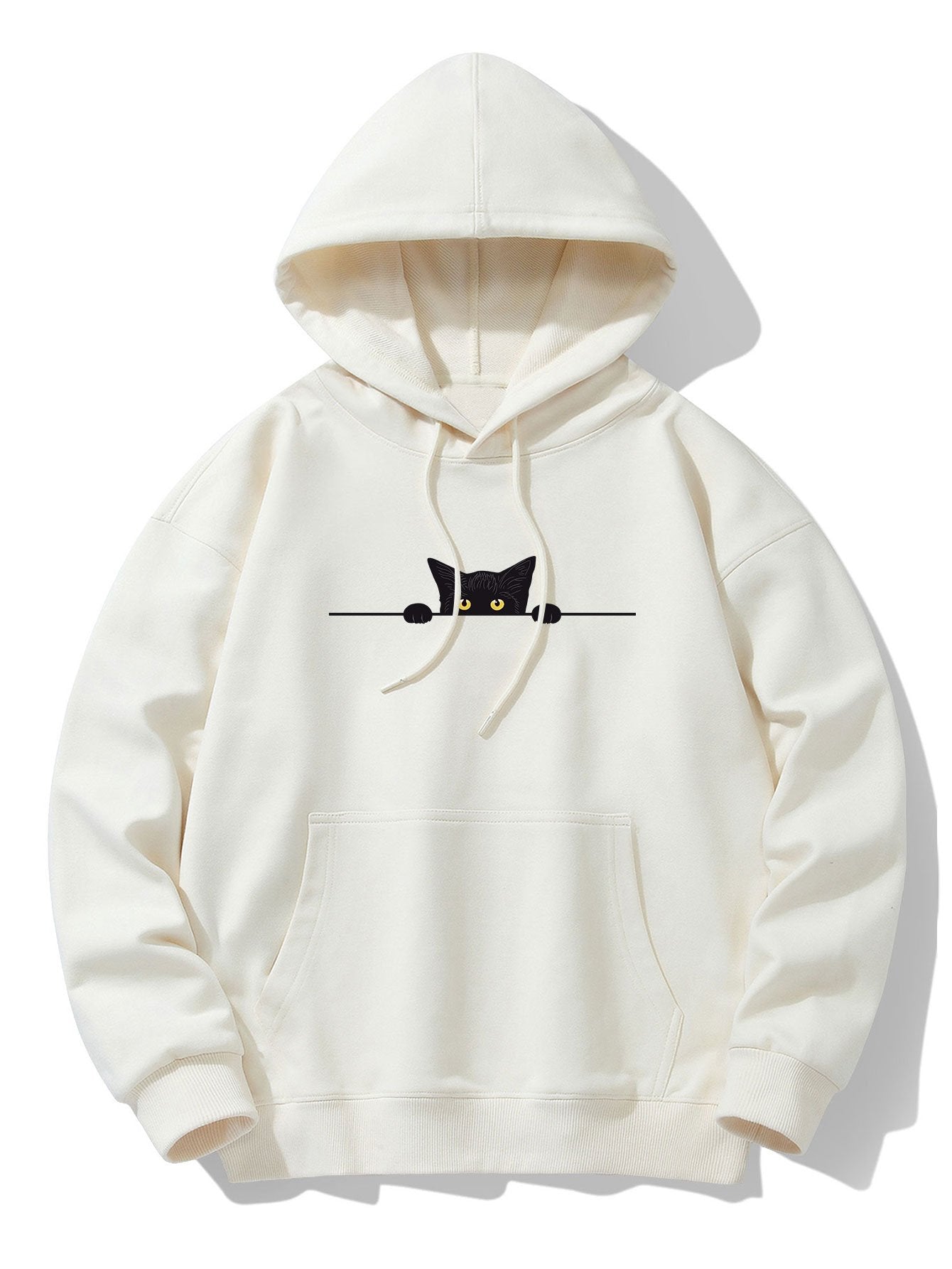 OTTAVIANO Black Cat Drop Hoodie