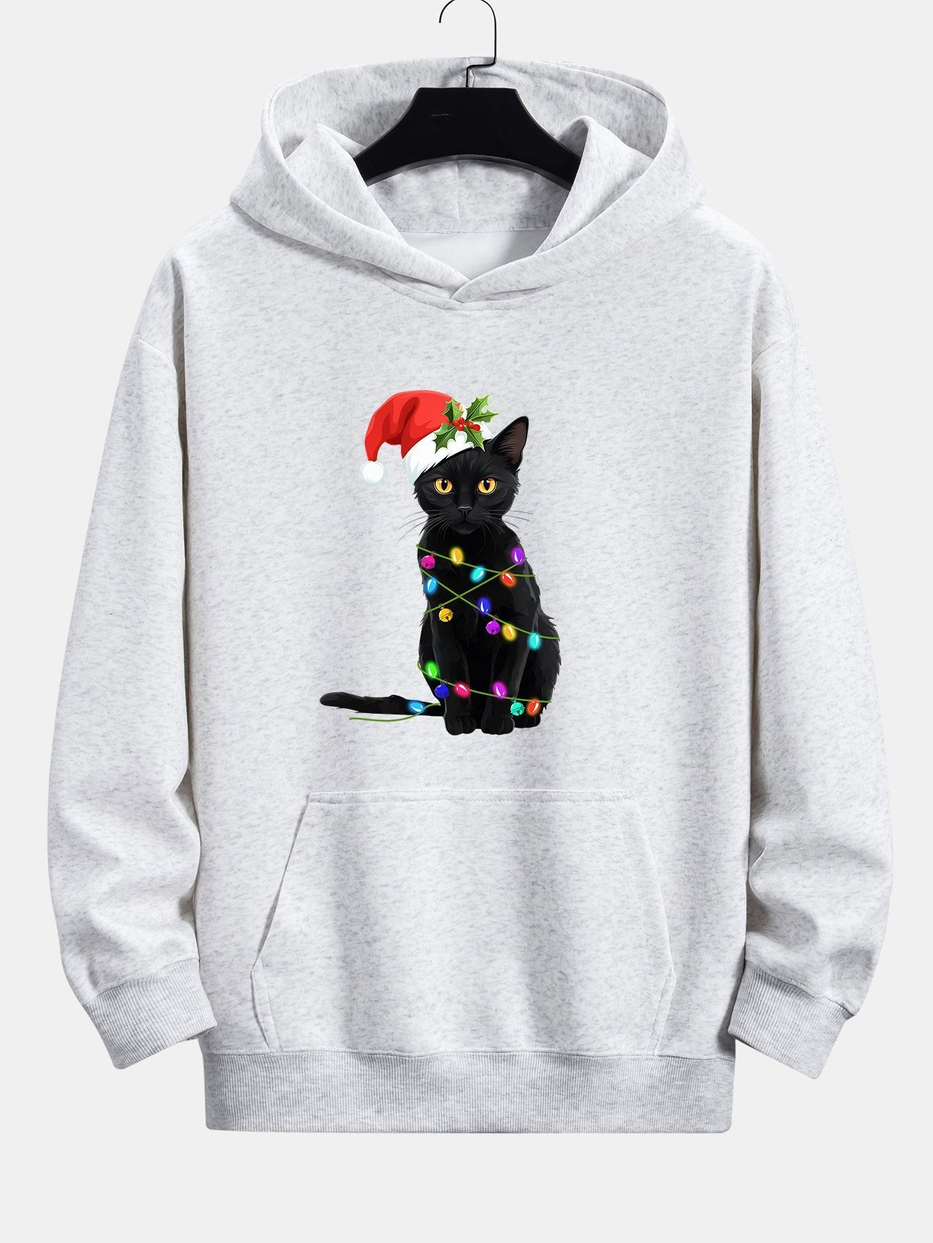 OTTAVIANO Christmas Lights Cat Hoodie