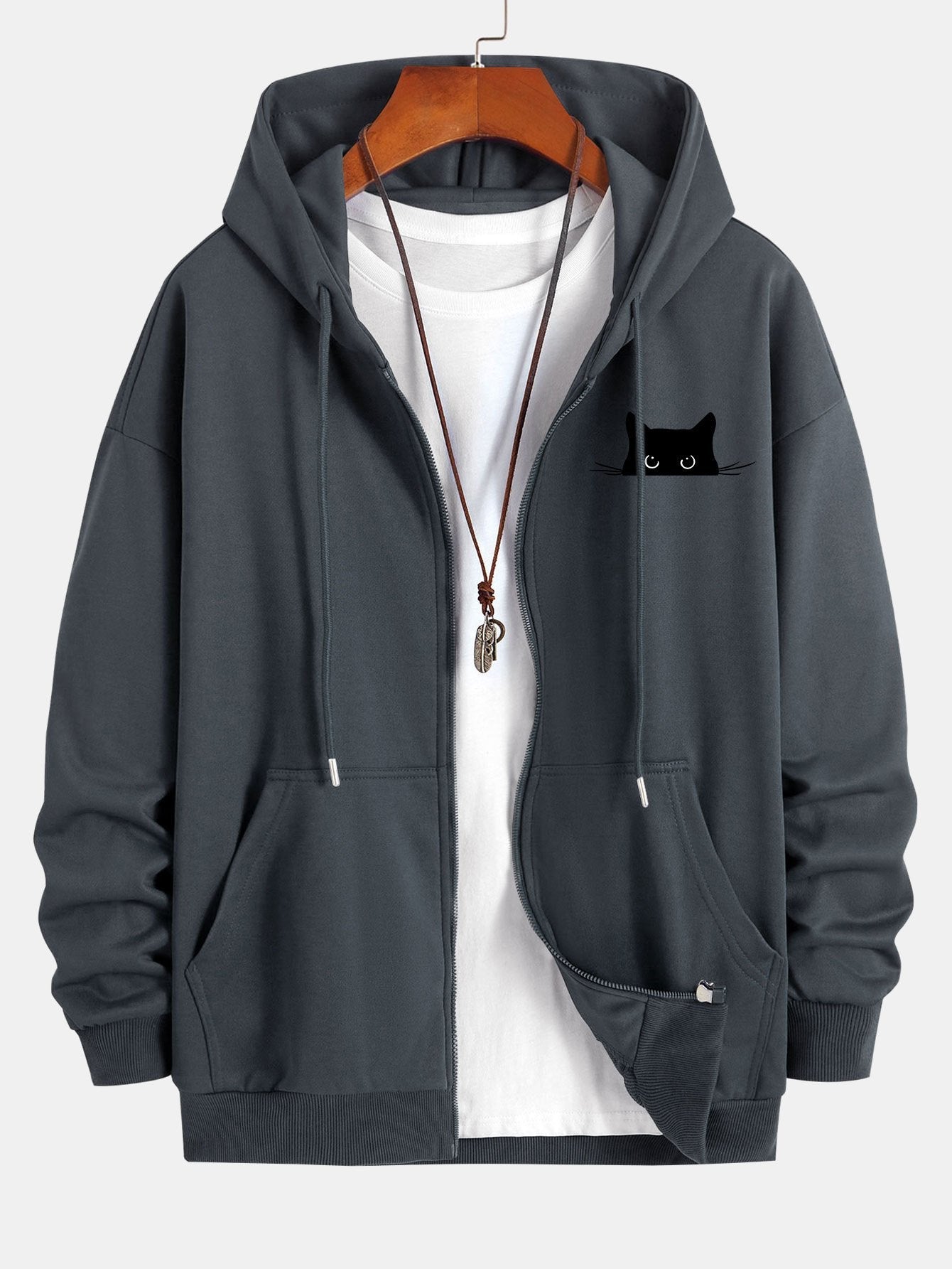 OTTAVIANO Black Cat Hoodie