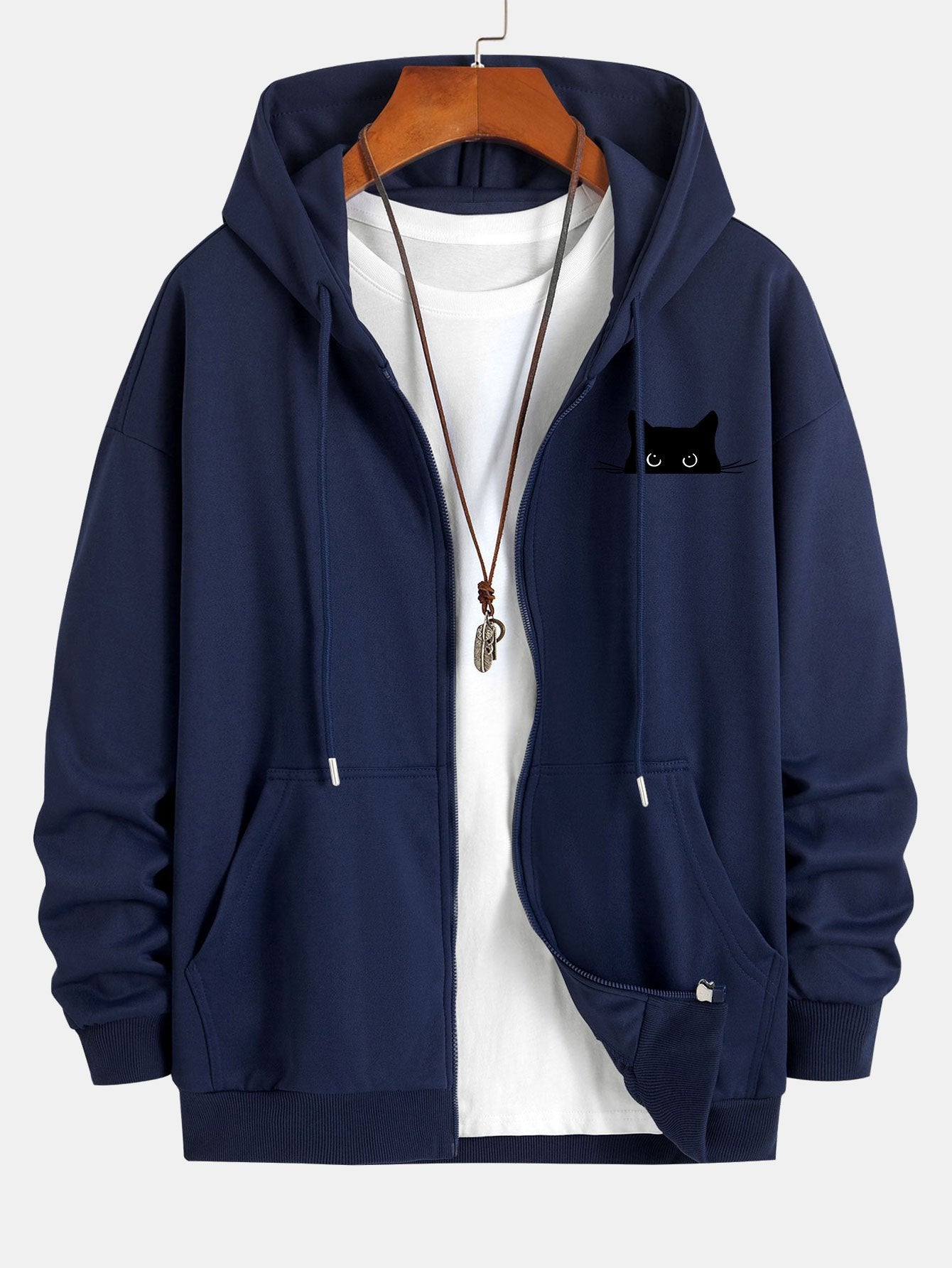 OTTAVIANO Black Cat Hoodie