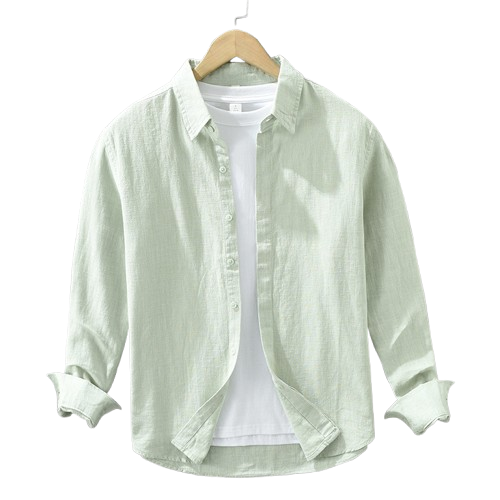 VARENO Basic Keten Gömlek