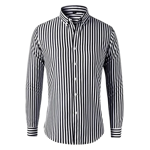 VARENO Dik Çizgili Pamuk Gömlek