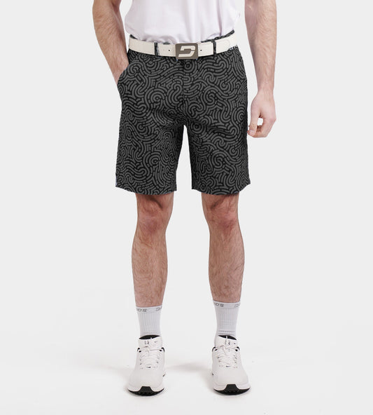 HERITAGE JUMBLE SHORTS - BLACK
