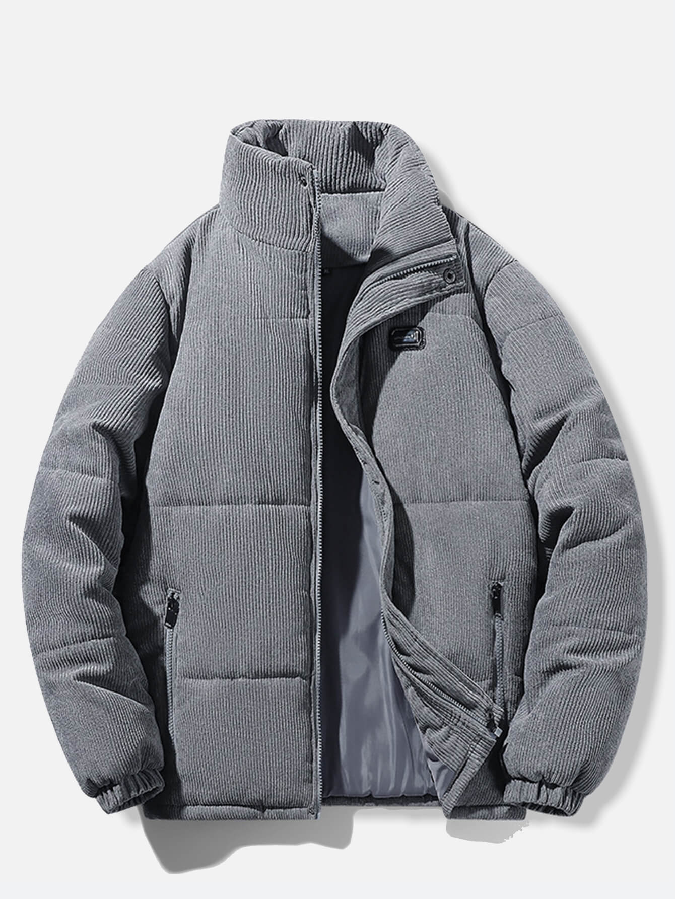 VARENO Gri Kışlık Mont