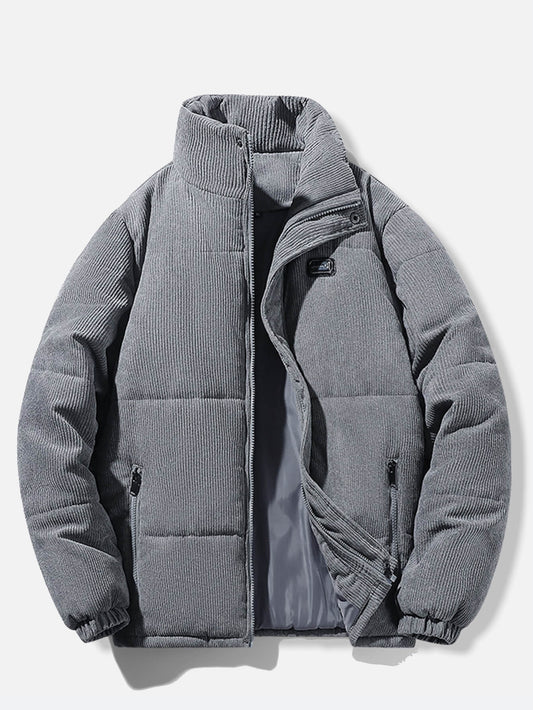 VARENO Gri Kışlık Mont