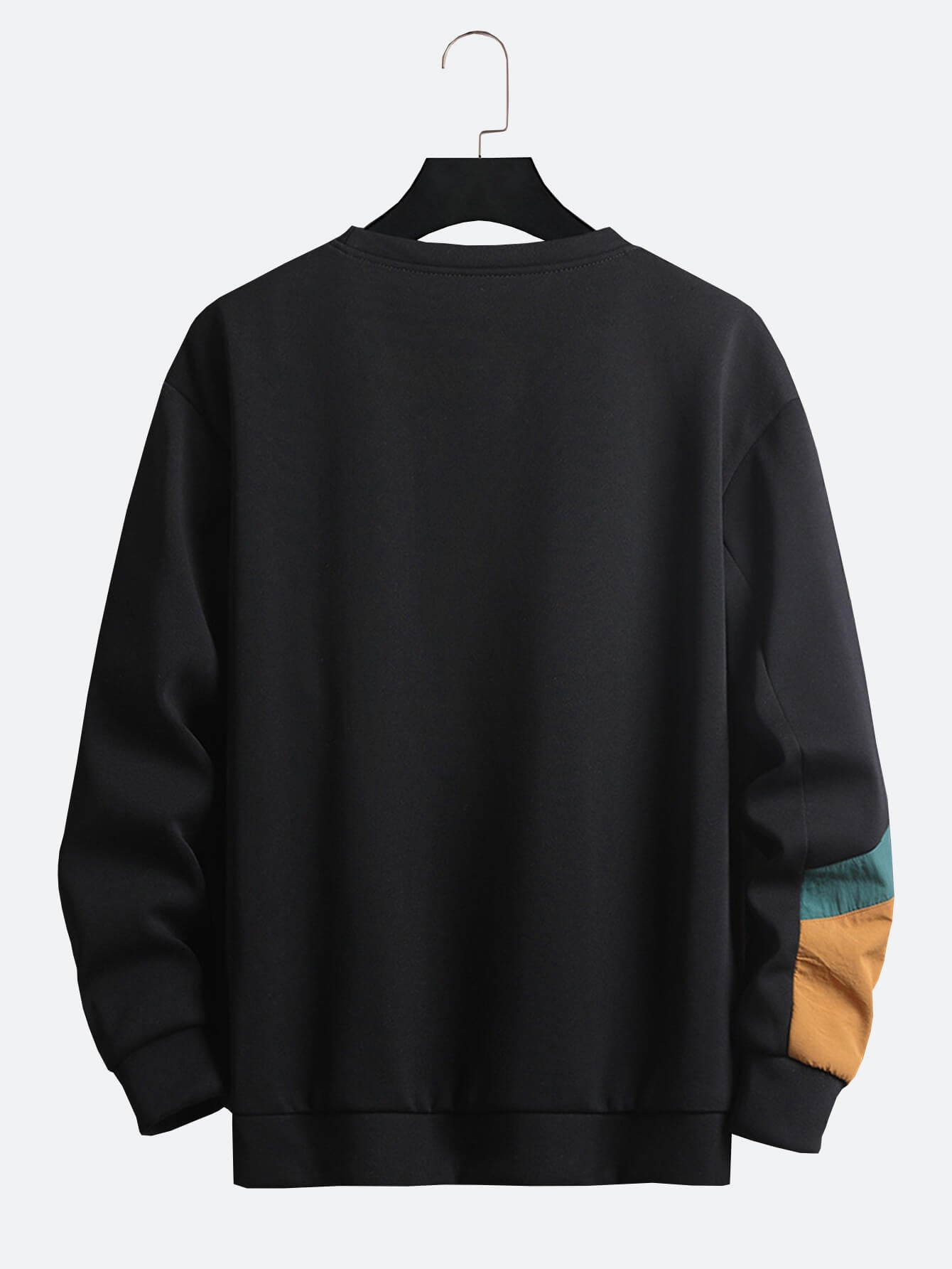 Men OTTAVIANO Neck Cotton Patchwork Sweatshirt