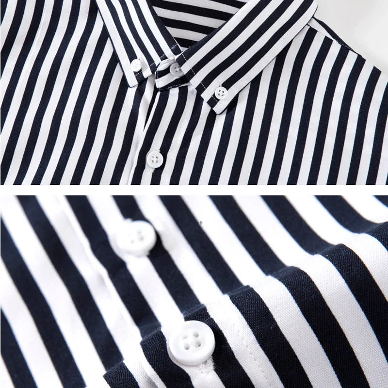 OTTAVIANO Dik Çizgili Pamuk Gömlek