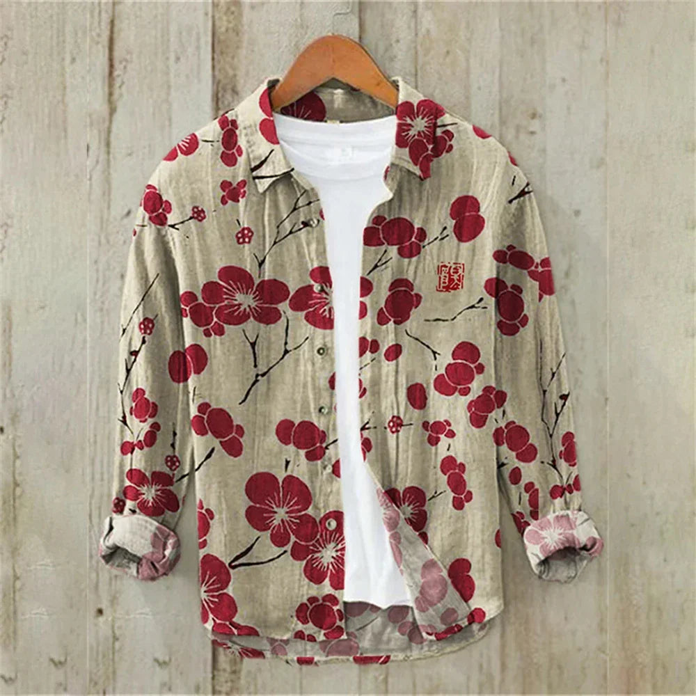 OTTAVIANO Japanese Retro Gömlek